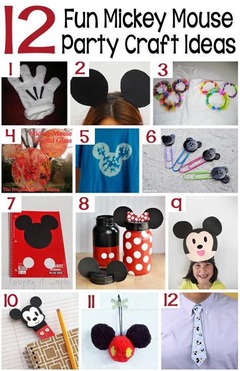 70+ Mickey Mouse DIY Birthday Party Ideas – About Family Crafts