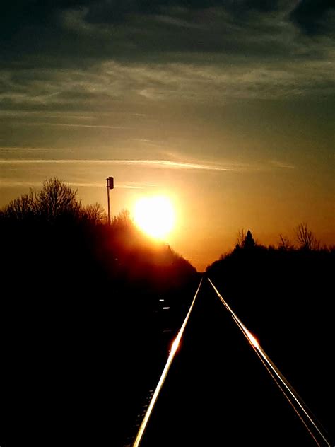 Sunset on the Train Tracks | CFOB 93.1 The Border