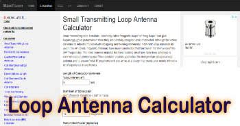 Loop Antenna Calculator