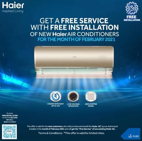 Free Installation of newly purchased Haier Air Conditioners! | Air ...