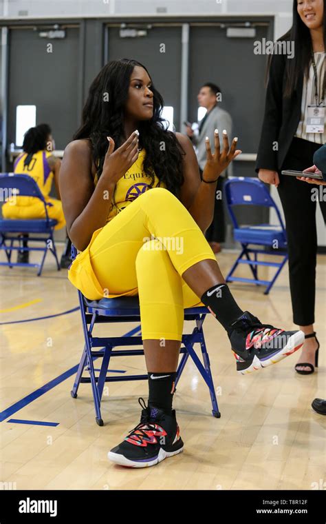 WNBA 2019: Los Angeles Sparks center Kalani Brown #21 during Los ...