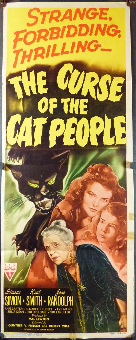 CURSE OF THE CAT PEOPLE, Original Vintage Horror Movie Poster ...