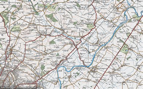 Historic Ordnance Survey Map of Lowdham, 1921