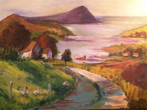 Daily Painters of Pennsylvania: Irish Landscape 16 x 20 acrylics on ...