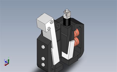 渐进式安全钳QJ2500右[QJ2500右]_SOLIDWORKS 2018_模型图纸下载 – 懒石网