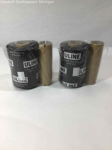 Lot of 2 Uline Thermal Transfer Ribbons T022-5744 NEW, Sealed | eBay