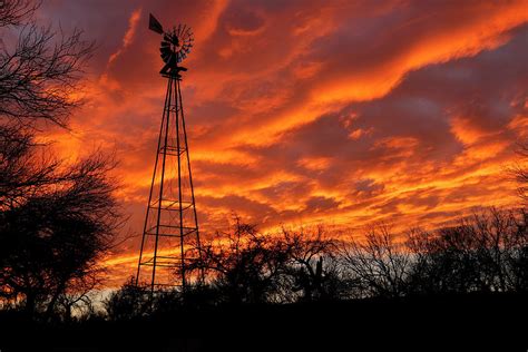 Superior Windmill Sunset 3-13 1764 Painting by Mike Jones Photo - Fine Art America