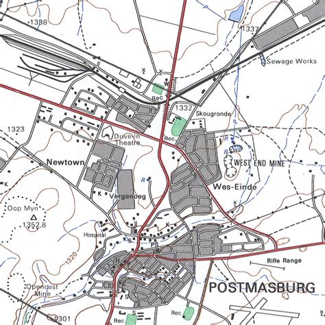 2823AC POSTMASBURG Map by Chief Directorate: National Geo-spatial Information | Avenza Maps