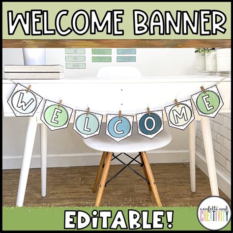 Nature Editable Welcome Banners | Confetti & Creativity