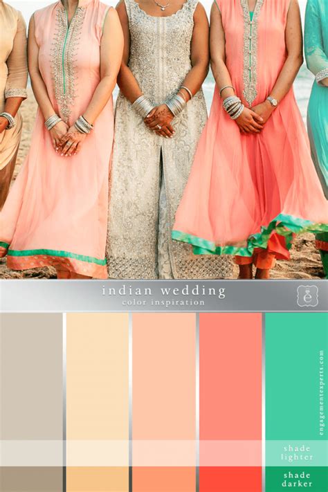 Indian Engagement Party Color Inspiration | Wedding Color Ideas