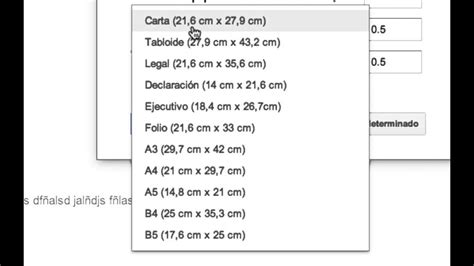 COMO CAMBIAR EL TAMAÑO DE LA HOJA EN GOOGLE DOCS - YouTube