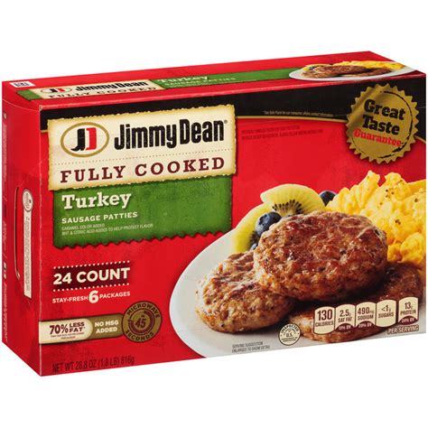 Jimmy Dean® Fully Cooked Turkey Sausage Patties Reviews 2019