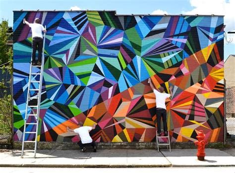 Colorful Geometry Murals | Matt W. Moore - Arch2O.com