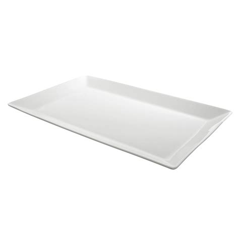 Party Rental White Porcelain Rectangular Plate - SW Florida - Exclusive ...