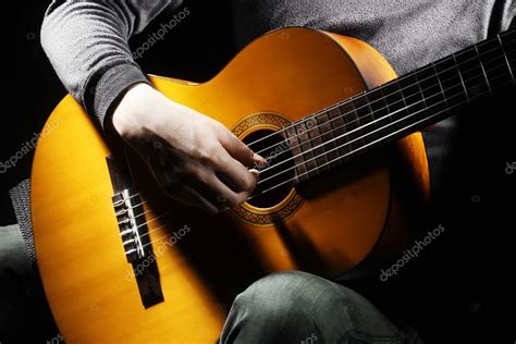 Acoustic guitar guitarist playing. Stock Photo by ©alenavlad 8414168