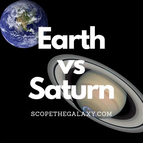 Earth vs Saturn (How Are They Different?) | Scope The Galaxy