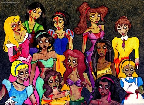 Zombie Disney Princesses