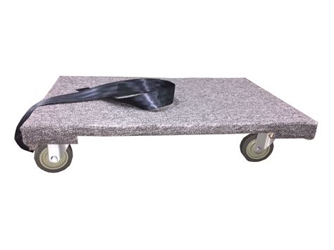 WOODEN 4 WHEEL DOLLY WITH CARPETED TOP – Toronto Trailers