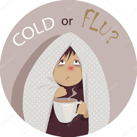 Common cold or flu? Stock Vector Image by ©Aleutie #57660501