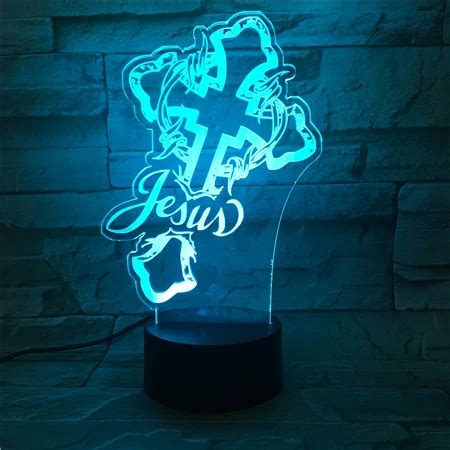 Jesus sign- 3D Optical Illusion LED Lamp Hologram – The 3D Lamp®