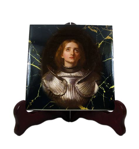 Saint Joan of Arc St Joan of Arc Icon on Tile St Joan of Arc Art the Maid of Orléans Gift for ...