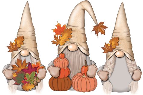 Fall Nordic Gnomes Planner Icons By Tanya Kart | TheHungryJPEG