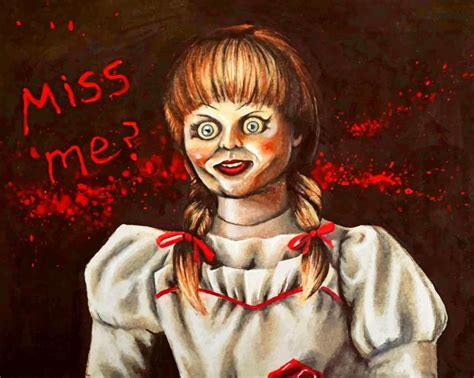 Creepy Annabelle Paint By Numbers - Numeral Paint Kit