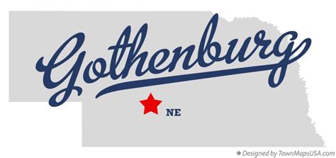 Map of Gothenburg, NE, Nebraska