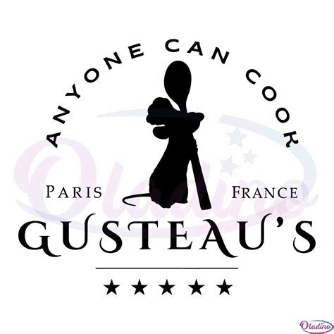 Ratatouille Gusteaus Anyone Can Cook SVG Digital File - Oladino