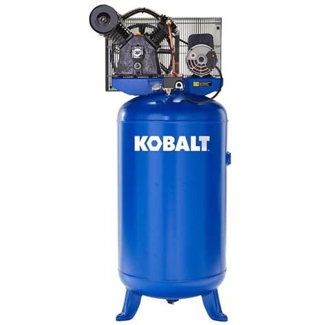 Kobalt 80-Gallon Two Stage Electric Vertical Air Compressor in the Air ...