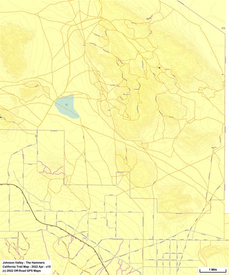 Johnson Valley - California Trail Map