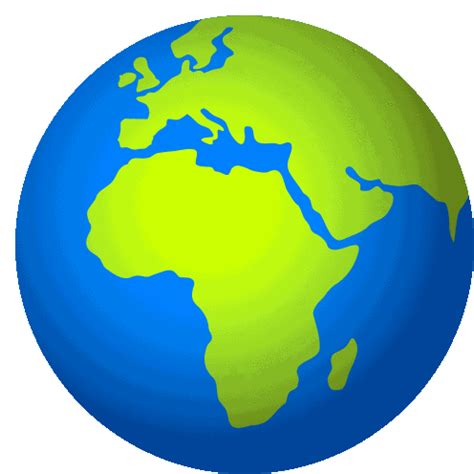 Globe Showing Europe Africa Nature Sticker – Globe Showing Europe ...