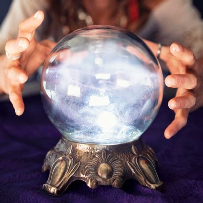 Glowing Crystal Ball Stock Photo - Download Image Now - iStock