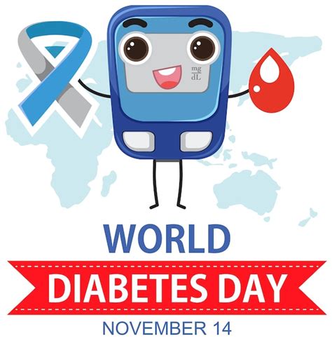 Free Vector | World Diabetes Day Logo Design