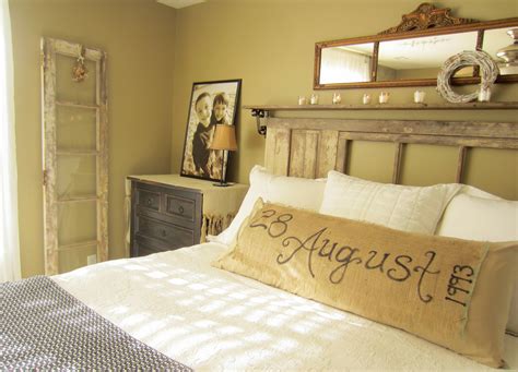 Down to Earth Style: {Vintage, Rustic Master Bedroom}