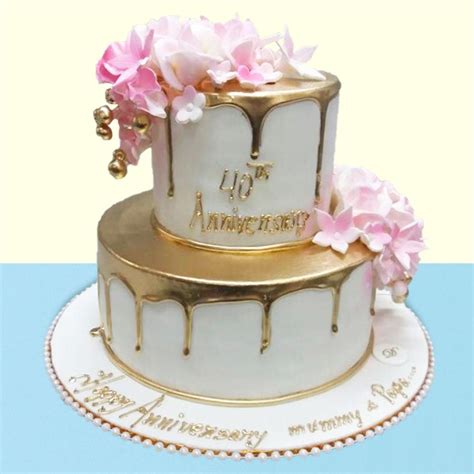 Happy Anniversary Cake - Luv Flower & Cake