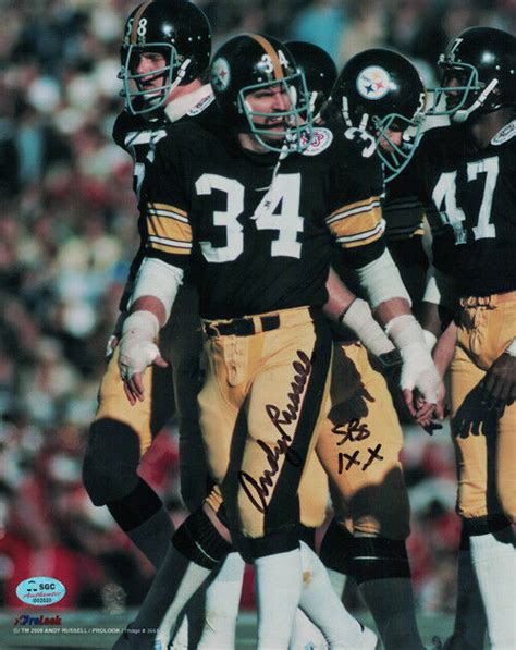 Andy Russell Autographed Pittsburgh Steelers 8×10 Photo SB IX X SGC ...