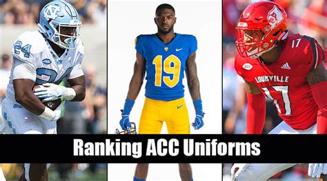 ACC Football: Ranking 2019 Uniforms - Athlon Sports