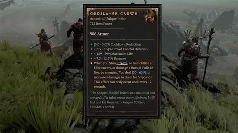 How to get Godslayer Crown in Diablo 4 - Drop Location and Unique Effect - VideoGamer