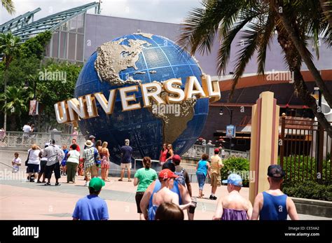 universal studios globe at orlando florida Stock Photo - Alamy