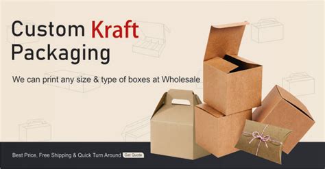 Choose our trendy Kraft packaging to promote your business