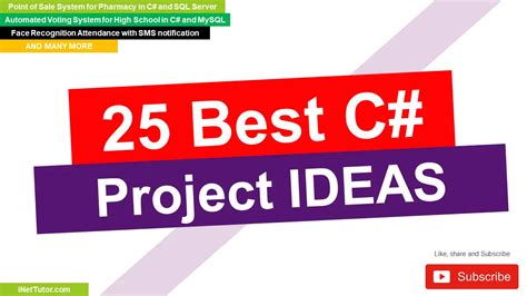 25 Best C# Project Ideas - iNetTutor.com