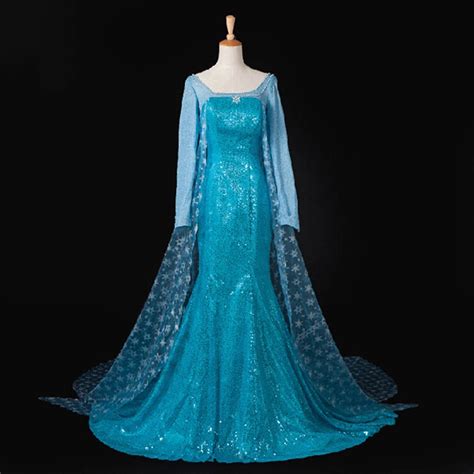 Elsa Costume Adult Princess Elsa Dress Cosplay Halloween Costume For Women Cosplay Party Formal ...