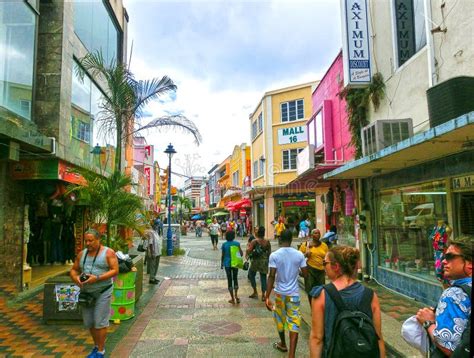 Bridgetown, Barbados - May 11, 2016: the Streets at Downtown of ...