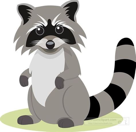 Raccoon Clipart-black masked raccoon cartoon clipart