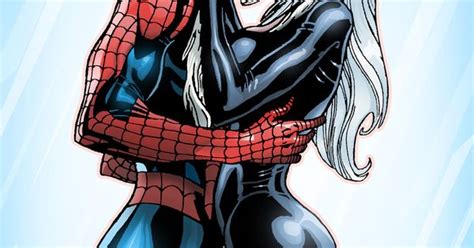 Spider-Man and Black Cat Kiss by Dark0Knight93.deviantart.com on ...