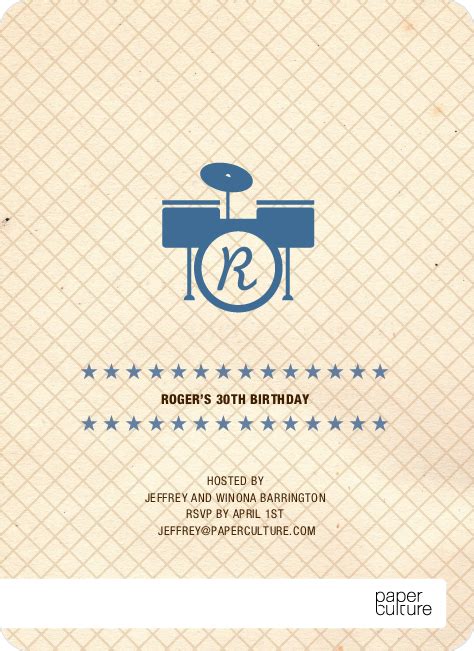 Rock Band Party Invitations | Paper Culture