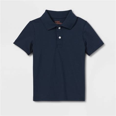 Toddler Boys' Adaptive Short Sleeve Polo Shirt - Cat & Jack™ Navy : Target