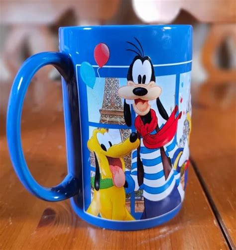 DISNEYLAND PARIS MICKEY Mouse/Minnie Mouse/Goofy/Donald/Pluto Coffee Mug $29.17 - PicClick