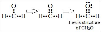 What is the Lewis dot structure for CH2O? | Study.com